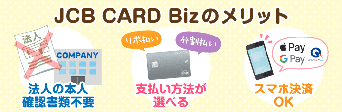 JCB CARD Bizってどんなカード？